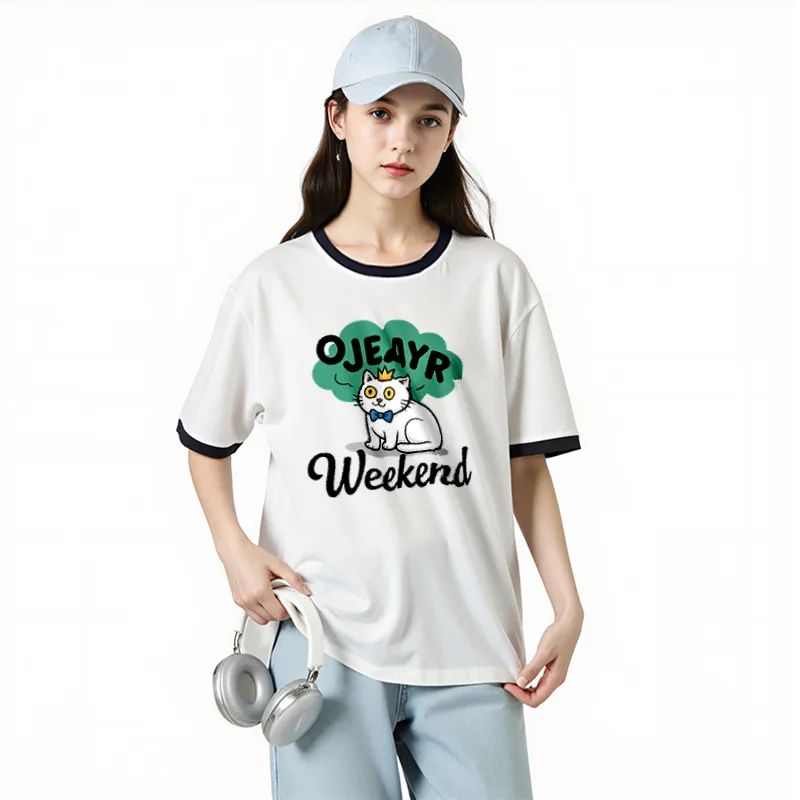 FAIRWHALE Drop Shoulder Sleeve T Shirt Women's-3