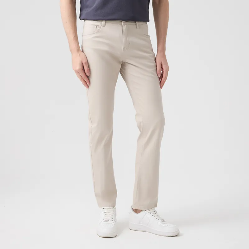 DIDIBOY Jeans Men Light Khaki-3