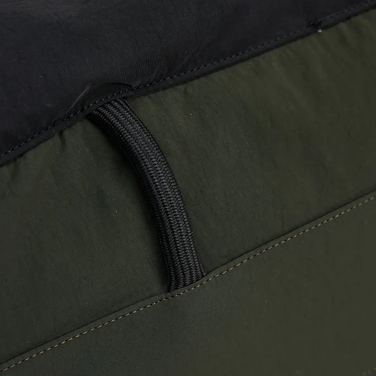 URBAN REVIVO Fabric Crossbody Handbag Regular Men's Gray Green-4
