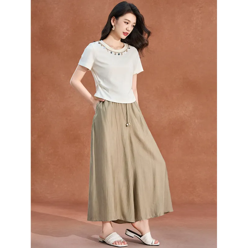Mylan Summer Casual Suit Cinched Waist Women's-4