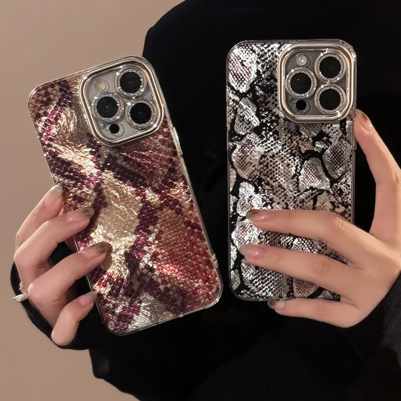 QIZHENG TPU Material Advanced Python Phone Case Compatible With Apple 16 Pro Max/15/14/13/12/11-6