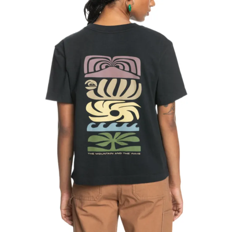 Quiksilver Regular T Shirt Women's Black-1