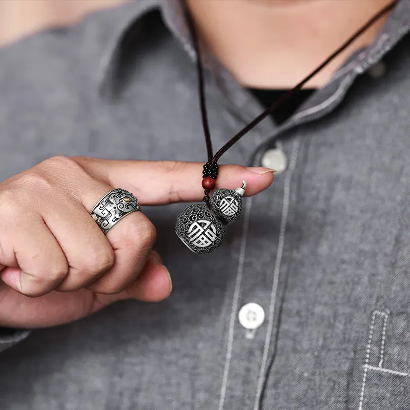 FUYUFU 999 Fine Silver Pendants Unisex-3
