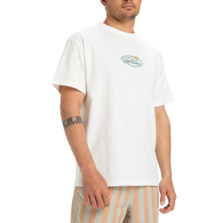 Quiksilver T Shirts Men White WBK0-2