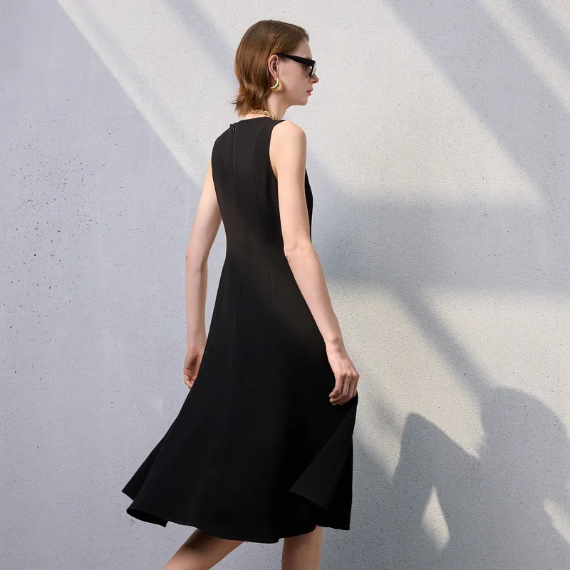 3COLOUR Short Sleeved Dress Women's Classic Black-4