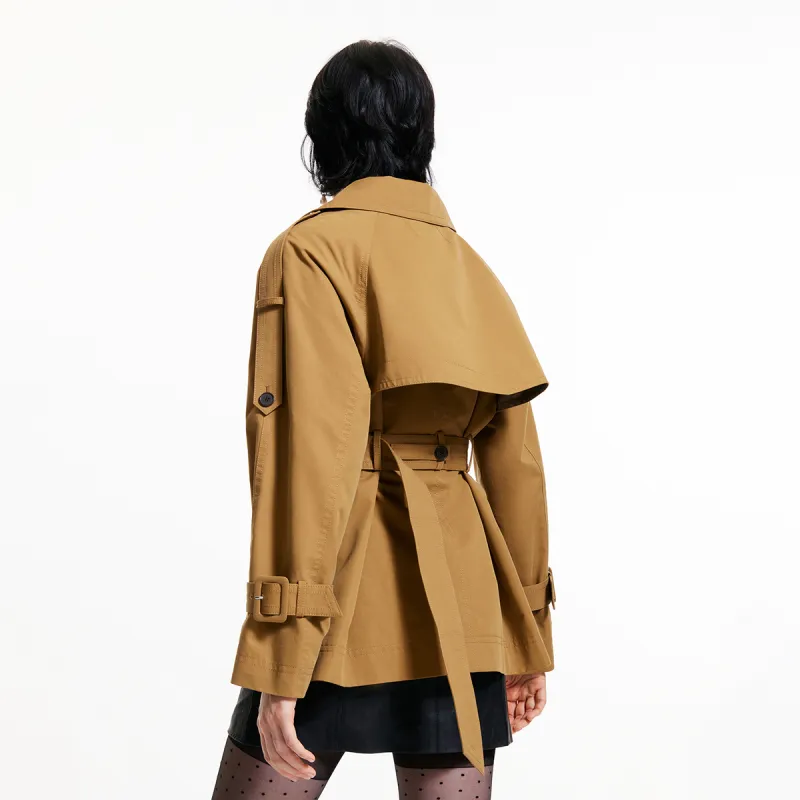 SEASON HIGH Trench Coat Women's Lead Gray-2