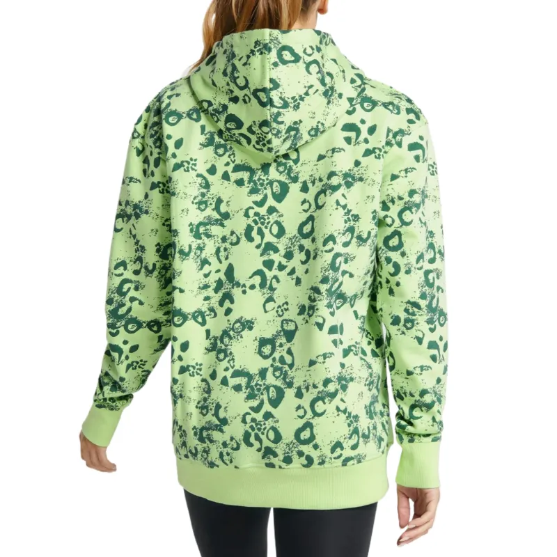 GYMSHARK Sweatshirt Women's Lime Gray/Dark Green Print-1