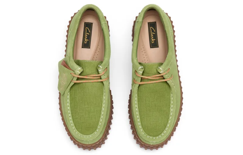 Clarks Low Top Casual Shoes Women's Green-2