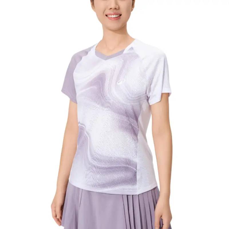 DECATHLON Raglan Sleeve T Shirt Women's Light Pink Purple-1
