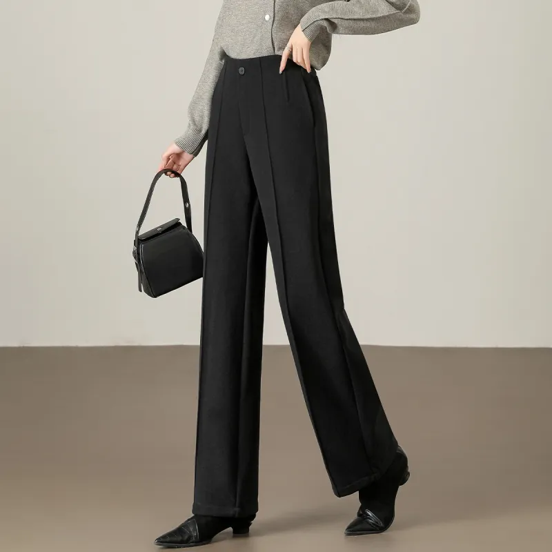 Mylan Spring Fall Casual Pants Loose Fit Women's Black Collection Brand Get Activity Alerts In Real Time-6