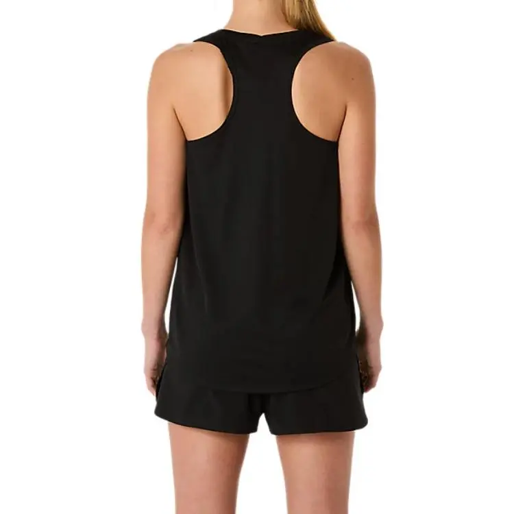 Asics SILVER TANK T-Shirt Women's High-Performance Black-1