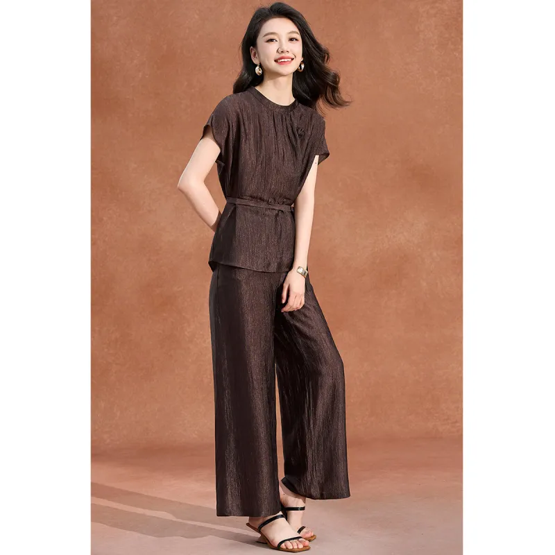 Mylan Casual Suits Women's Coffee-5