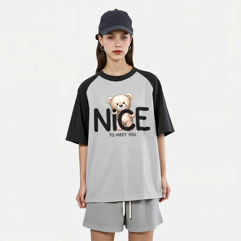 FAIRWHALE Drop Shoulder Sleeve T Shirt Women's-2