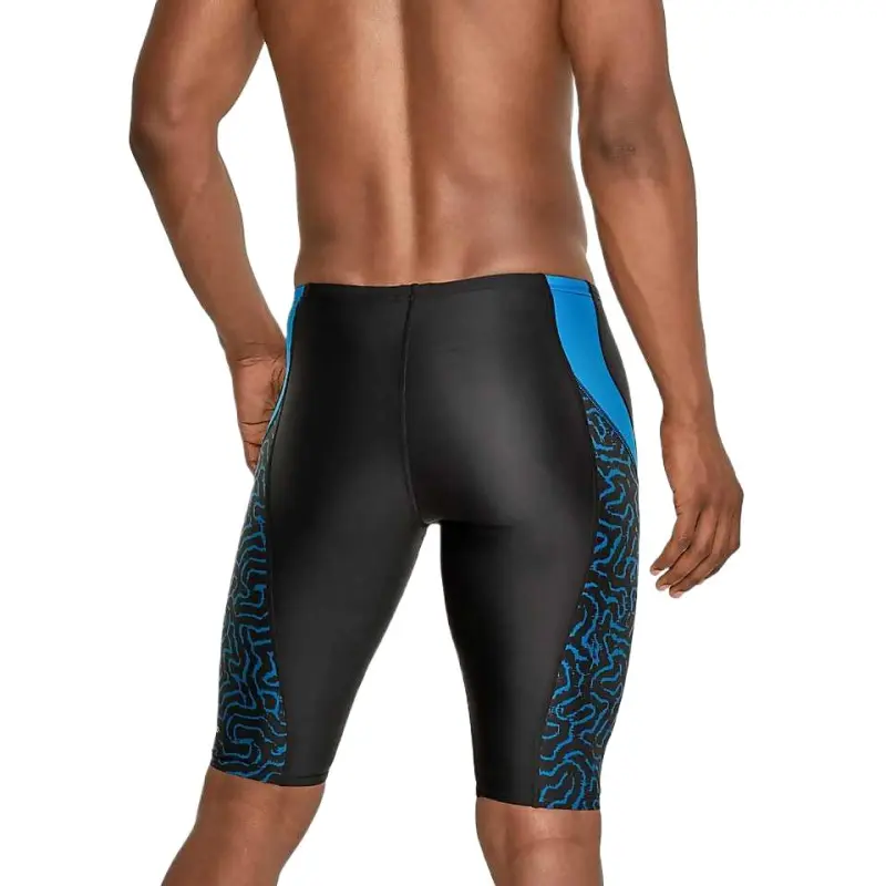 Speedo Men's Race Maze Jammer Blue Swimming Shorts Men's-2