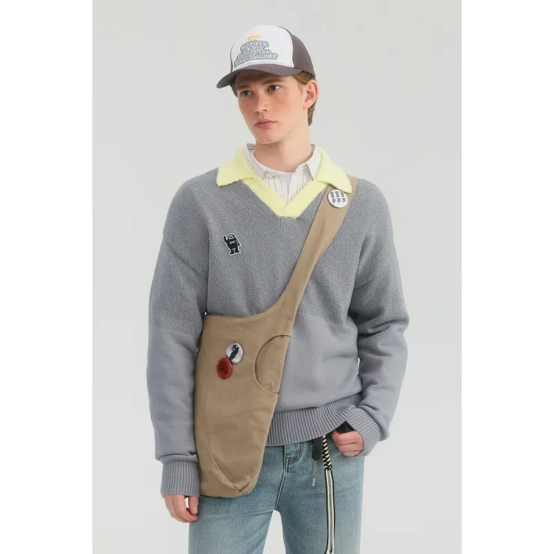 MYSAMESAME Sweater Unisex Gray In Stock-6