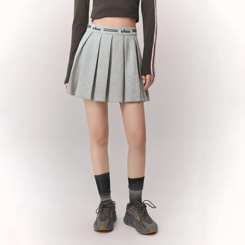 CHUU Casual Short Skirts Women's Light Heather Gray-2