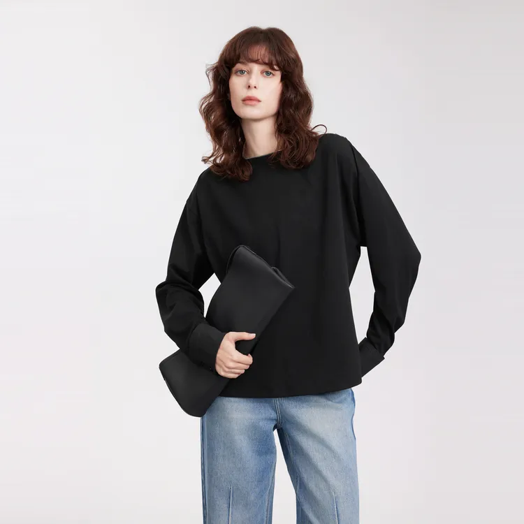 ELLE T Shirts Women's Black-2