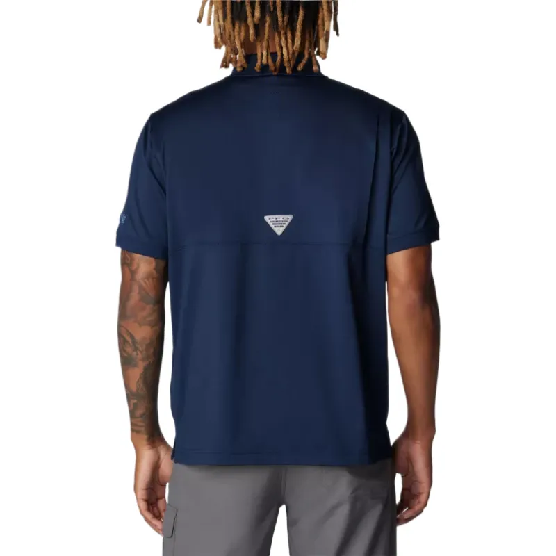 Columbia PFG Tamiami Polo Shirt Men's Marine Blue-1