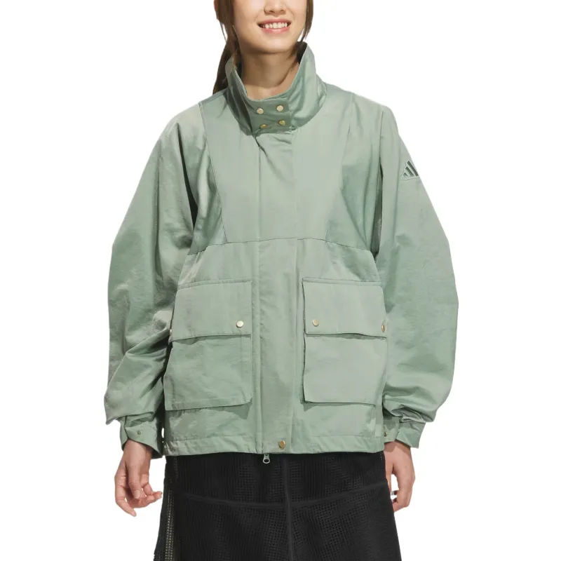 Adidas LUXFLOW Jacket Women's Silver Green-1