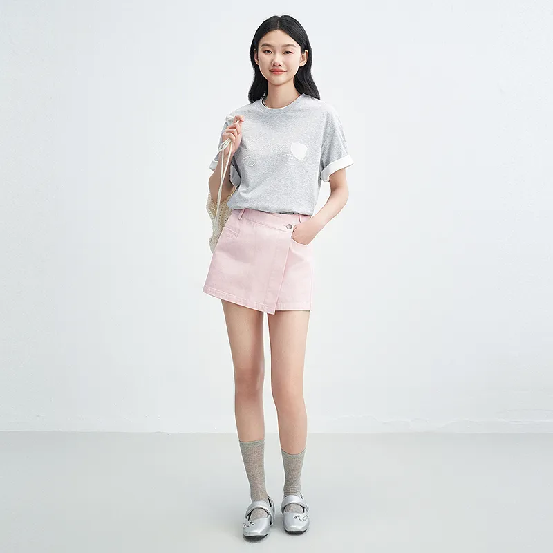 LEDIN T Shirt Women's Lunar Rock Gray-3