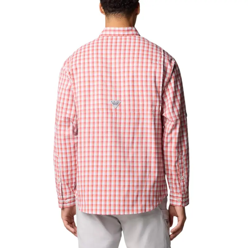 Columbia PFG Super Tamiami Shirt Men's _Nsec Red Plaid-1