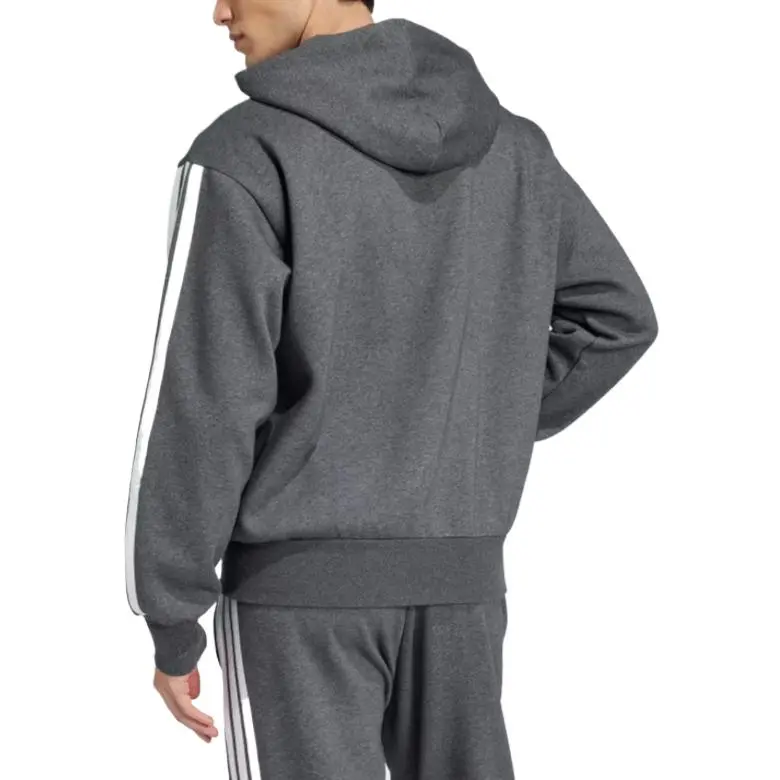 Adidas Free Shipping With AdiClub Essentials 3 Stripes Fleece Hoodie-2