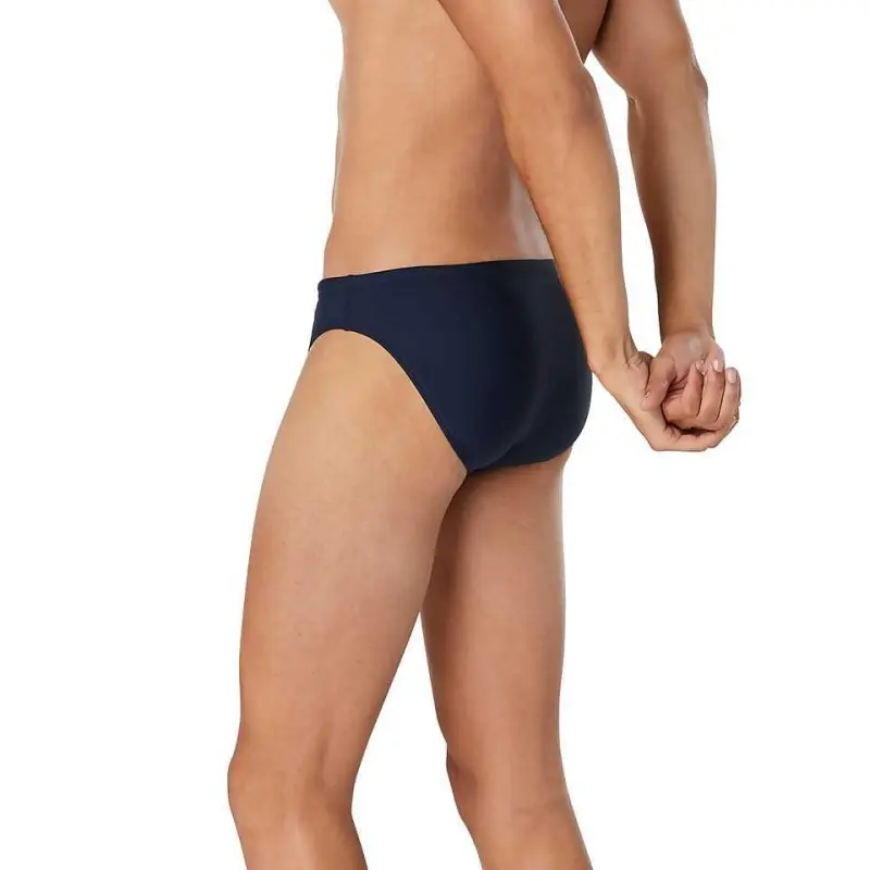 Speedo Colorblock Beachstar Brief 2' Navy Swimming Shorts Men's-2