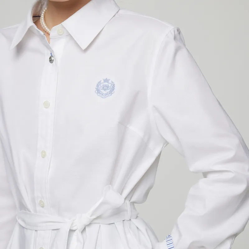 Teenie Weenie Long Sleeved Dresses Women's White-6