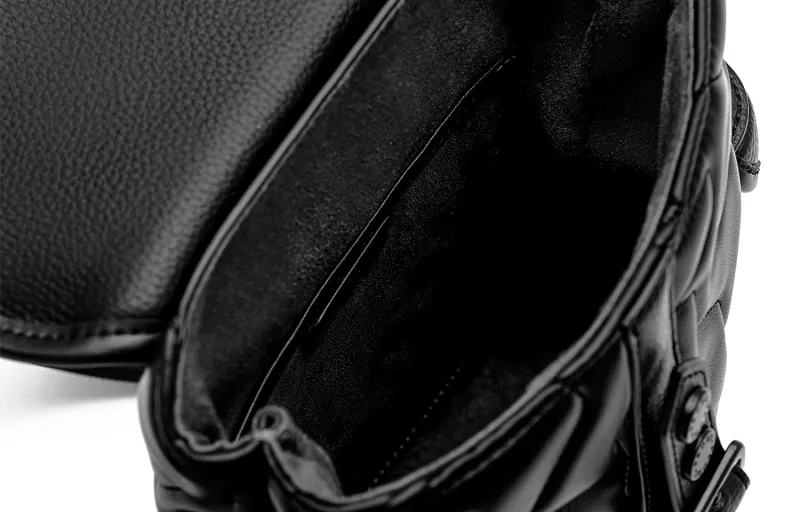 PEDRO Polyurethane Synthetic Leather Crossbody Bag, Shoulder Bag Trumpets Men's Black/Army Green-5