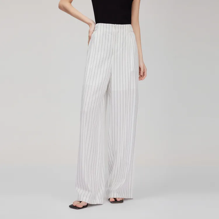 ELLE Casual Pants Women's White-3