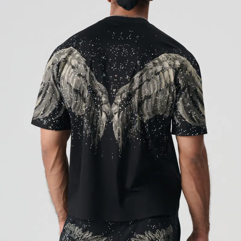 TCH T Shirt Unisex Black With Silver Logo-4