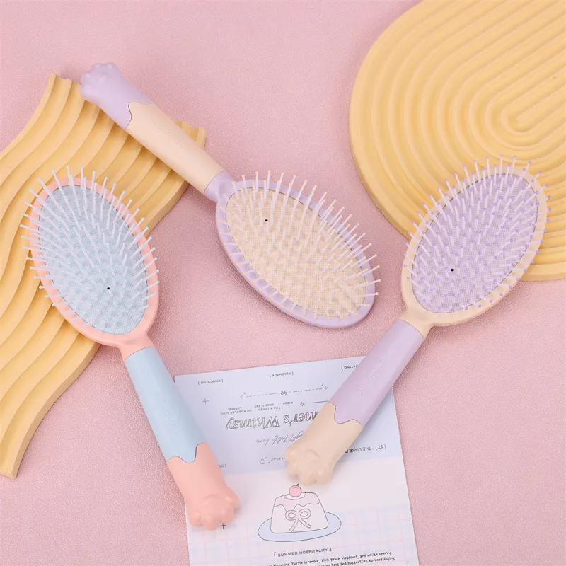 Love Of Wormwood Cartoon Air Cushion Cat Paw Cute Comb Massage-3