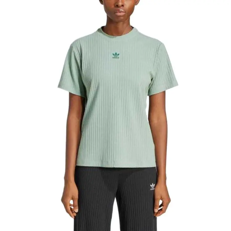 Adidas Originals ESSENTIALS Regular T Shirt Women's Green-1