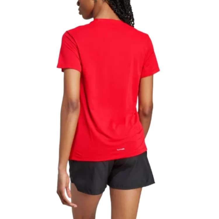 Adidas Terre Regular T Shirt Women's Pure Gemstone Red-1