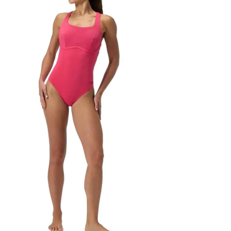 Speedo Racerback Swimsuit Pink One piece Swimsuit Women's Pink-7