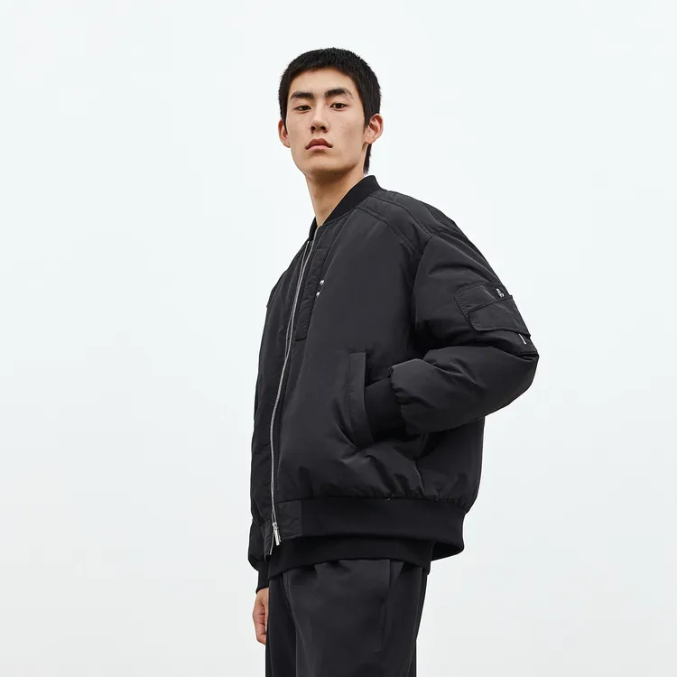 PEACEBIRD MEN Jacket Unisex Black-3