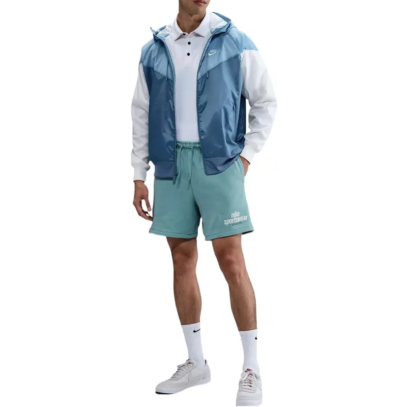 Nike FLOW Casual Shorts Men's Blue Green-2