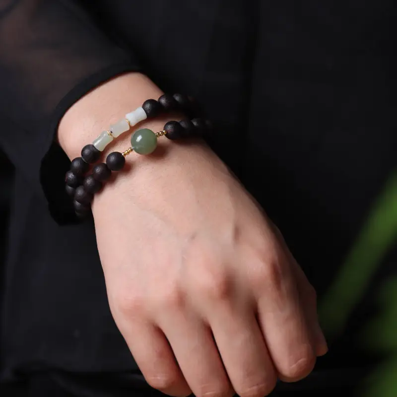 TIANTAISHAN Agarrattan Wooden Bracelets Unisex-5