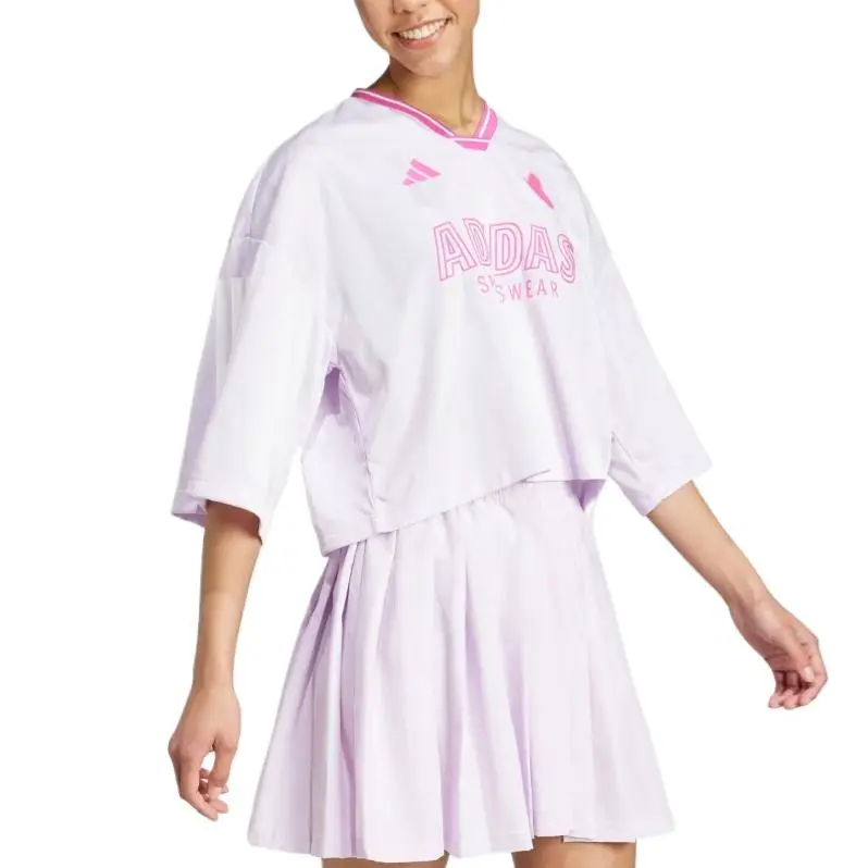 Adidas Tiro Cut Batwing Sleeve T Shirt Women's Pink-2