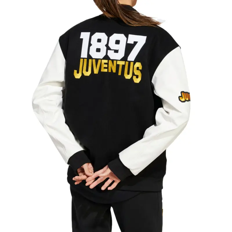 Adidas VRCT JUVE JKT UNITEFIT Puffer Jacket Women's Black/White/Bright Gold-2