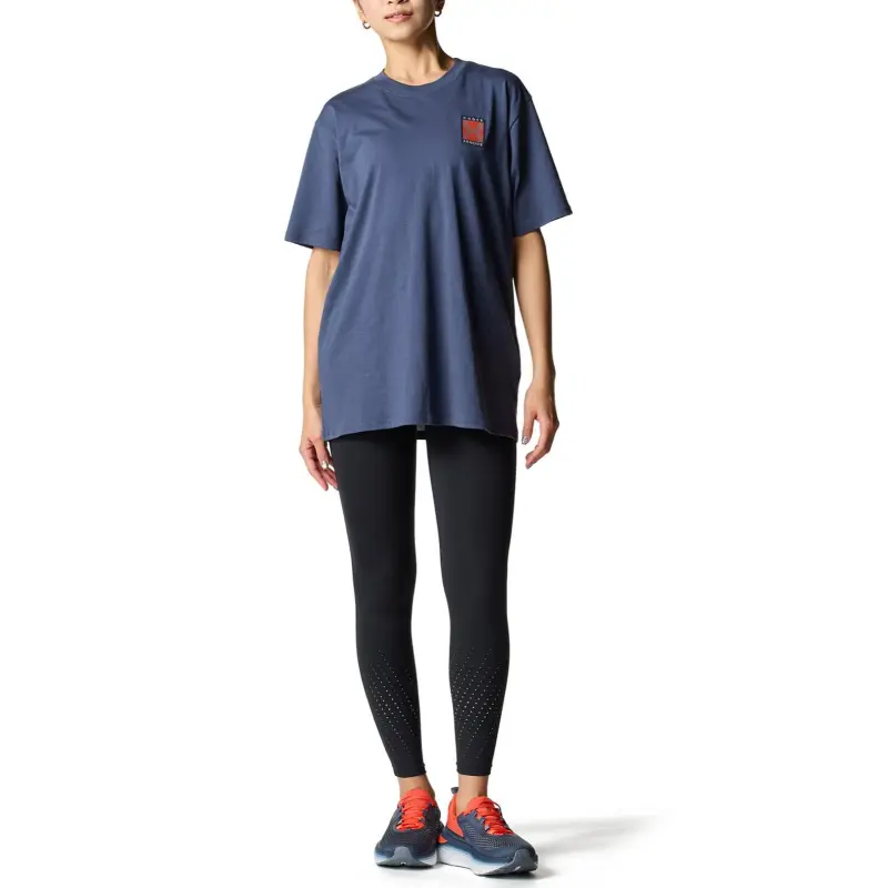Under Armour Drop Shoulder Sleeve T Shirt Women's Pouring Ash-2