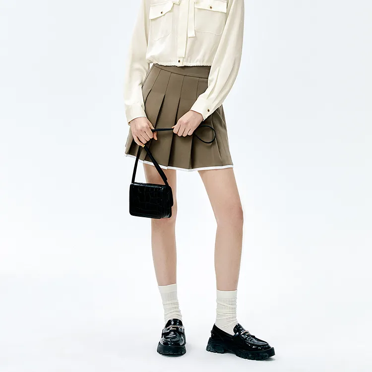 PEACEBIRD Casual Short Skirts Women's-2
