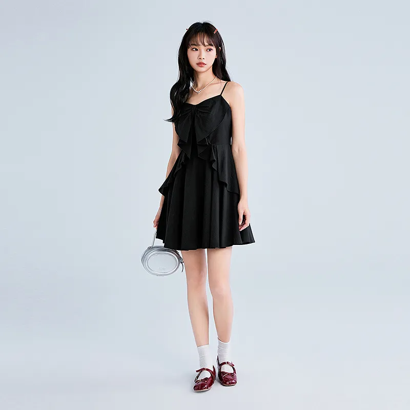 LEDIN Slip Dresses Women's Black-2