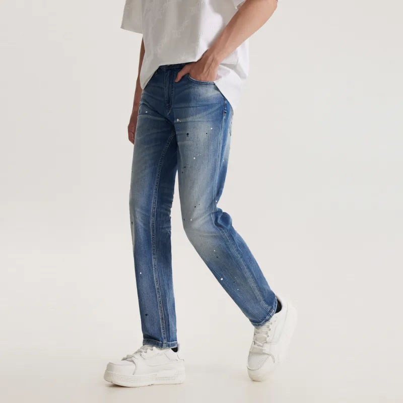Cabbeen Jeans Men Cerulean-4