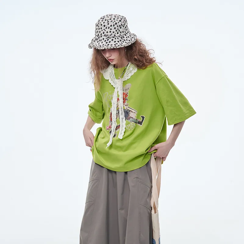 ELF SACK Drop Shoulder Sleeve T Shirt Women's-9