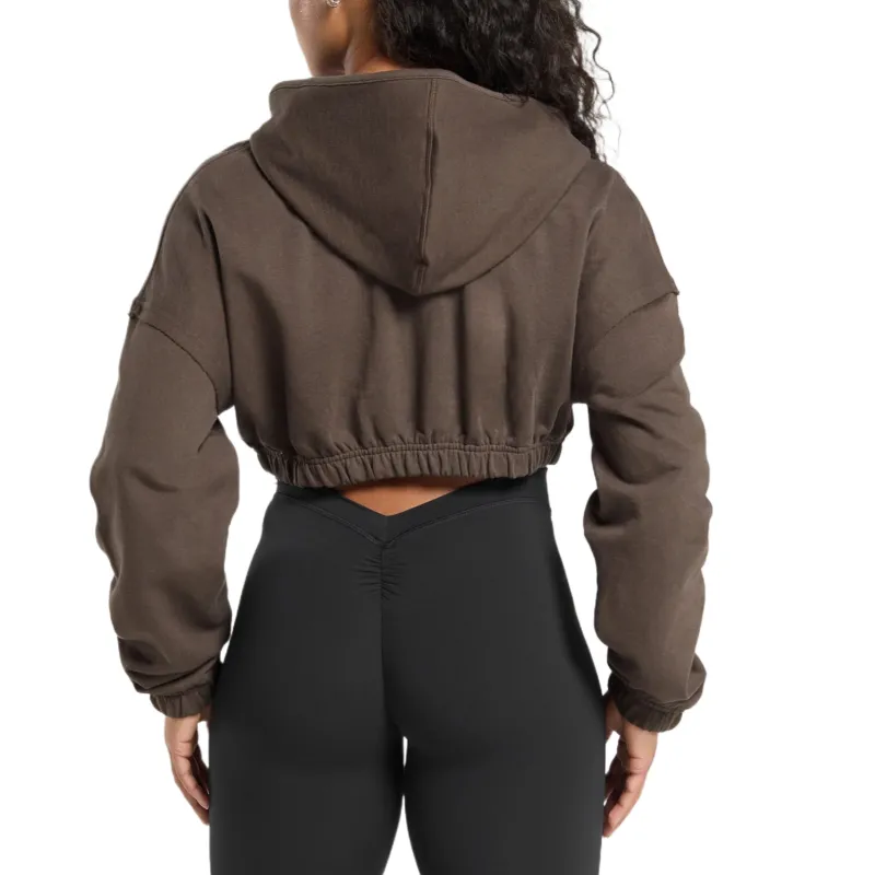 GYMSHARK Superset Sweatshirt Women's Brown-0