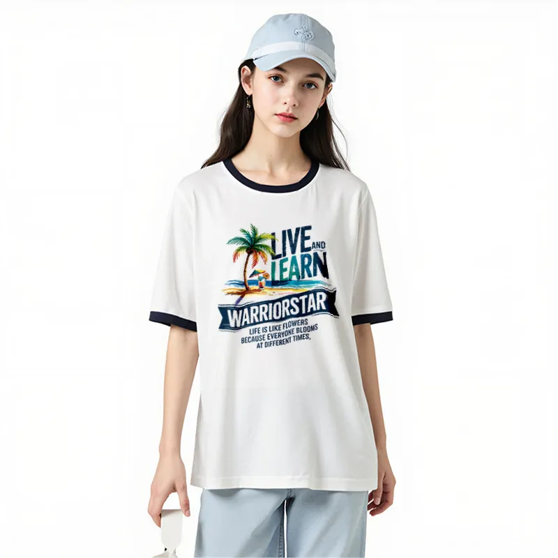 FAIRWHALE Drop Shoulder Sleeve T Shirt Women's-2