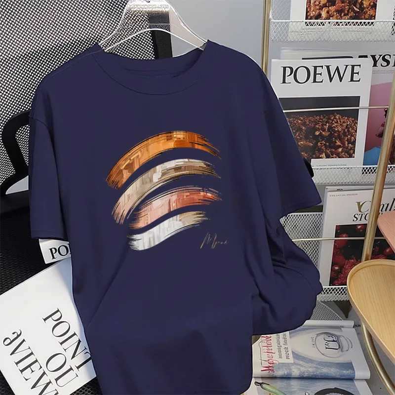 FAIRWHALE Drop Shoulder Sleeve T Shirt Women's-11