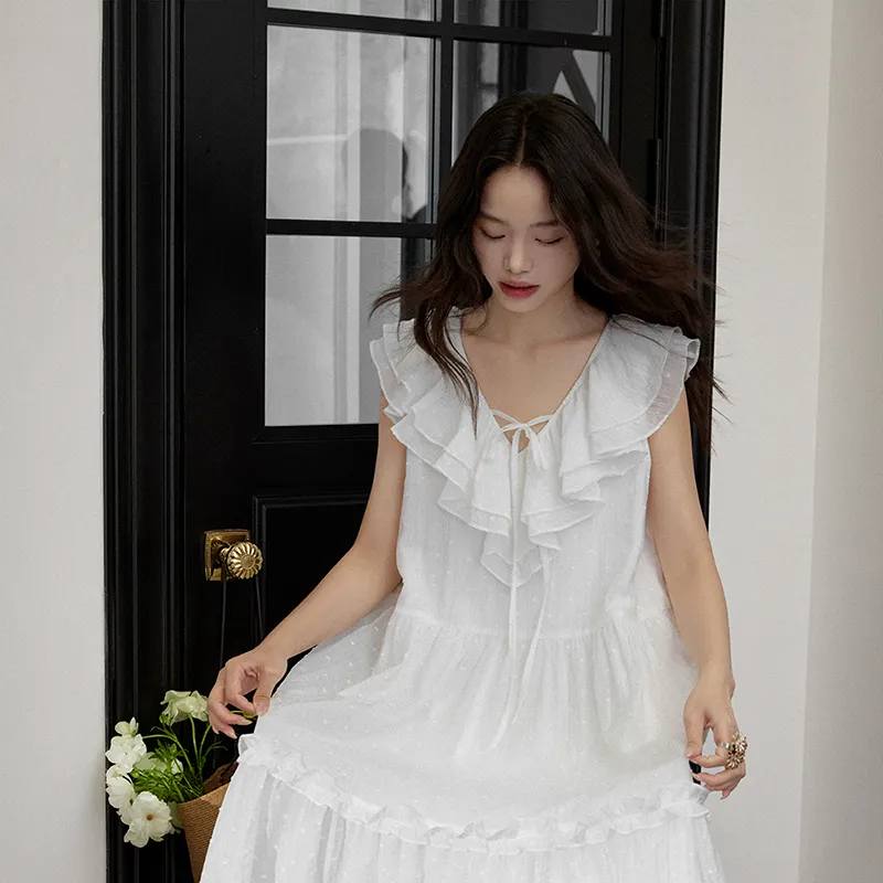 KUOSE Sleeveless Dresses Women's-4
