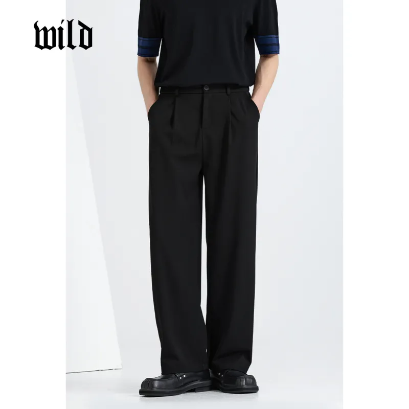 WILD LEADER Suit Trouser Men's Black-3